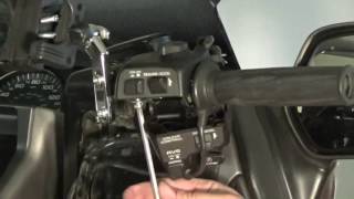 Heated Grip Replacement On A Honda GoldWing Tutorial [upl. by Nnahs]