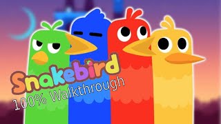 Snakebird  Level 42  1080p HD Gameplay and Tutorial [upl. by Bluma]