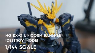 HGUC 1144 Unicorn Gundam 02 Banshee Norn Destroy Mode VerGFT Strikes Odaiba Set — Unbox [upl. by Loredana]