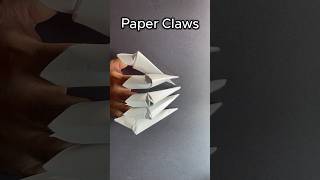 DIY Claws  How to make Paper Claws paperclaws diy art origami origamiclaws craft paper [upl. by Winthorpe]