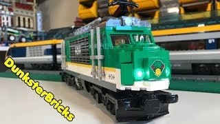 Fitting Lights to LEGO City Cargo Train set 60198 Tutorial [upl. by Sadler765]