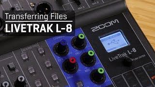 Zoom LiveTrak L8 Transferring Files [upl. by Eidahs]