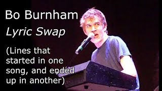 Bo Burnham Lyric Swap Lines that started in one song and ended up in another [upl. by Deutsch134]