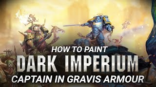 Warhammer 40000 How to Paint a Space Marine Captain in Gravis Armour [upl. by Meeharbi366]