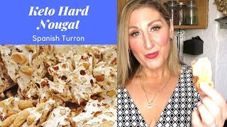 Keto Hard Nougat Turron [upl. by Kcirddec]