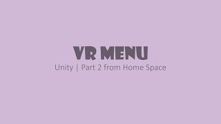 10 VR Menu Control [upl. by Ivens]