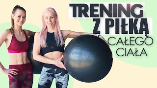 TRENING Z PIŁKĄ 💥 CAŁEGO CIAŁA  FITBALL FULL BODY  Agata Zając [upl. by Mafalda]