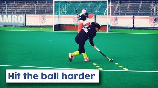 How to hit the ball harder on goal  Hockey Heroes TV [upl. by Asilet]