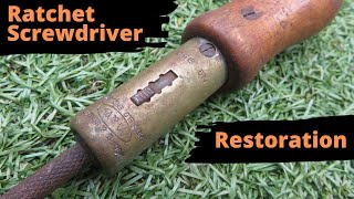 Vintage ratchet screwdriver restoration [upl. by Georgie]