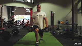 HOW TO WEIGHTED WALKING LUNGES [upl. by Yatnahs]