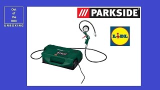 Parkside Air Pump with Piston Compressor PKZ 180 C5 UNBOXING Lidl 8bar 180l 3550 1100W [upl. by Tija]