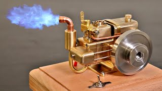 Self Unboxing Steampunk Engine  Mini 4Stroke Engine [upl. by Montagna]