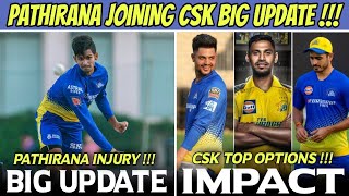 Matheesha Pathirana Injury Latest Update 😱 CSK Impact Players Details  IPL 2024 NEWS [upl. by Caiaphas682]