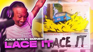 TRASH or PASS Juice WRLD Eminem amp benny blanco  Lace It  REACTION [upl. by Annayar964]