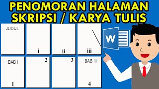 Mudah Cara Membuat Nomor Halaman Skripsi Berbeda dalam 1 Dokumen Ms Word [upl. by Chadd]