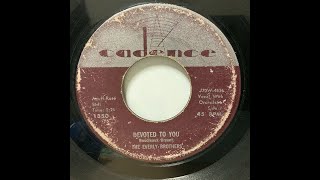 The Everly Brothers  Devoted To You（1958） [upl. by Berlauda]