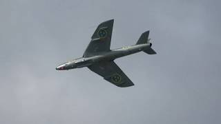 Försvarsmaktens flygdag 2018 J 34 HUNTER Swedish Air Force [upl. by Zoi179]