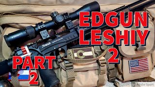 EDGUN LESHIY 2  PART 2  SHOOTING STEEL  SEMIAUTO PCP AIRGUN POWER REVIEW TEST 30 ACCURACY [upl. by Ais]