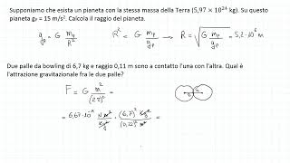 VIDEO VECCHIO NUOVO QUI httpsyoutube3ikMQnHh2PE  LEGGI DESCRIZIONE Gravitazione8problemi [upl. by Ohce]