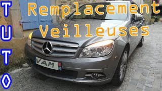 TUTO  Remplacement VEILLEUSES Mercedes W204 VAM [upl. by Arym]