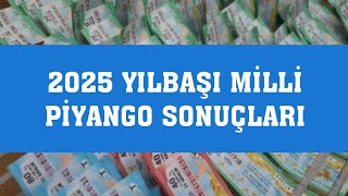 2025 Yılbaşı Milli Piyango Çekiliş Sonuçları İlk Sonuçlar Belli Oldu [upl. by Suzanna]