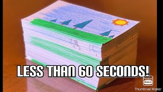 How To Make a Flip Book in less than 60 seconds For Beginners shorts [upl. by Enirehtakyram151]