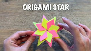 How to Make an Origami Star  Paper Star [upl. by Barnabe593]