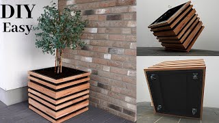 DIY Planter BoxBlumenkasten selber bauenPflanzenkasten selber bauenHow to make Raised Planter BOX [upl. by Yerd]