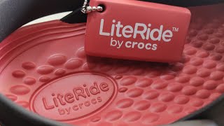 Crocs LiteRide Clogs Unboxing  BlackRed  eDrive [upl. by Mchale129]