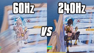 Testing 60Hz vs 144Hz vs 240Hz On Fortnite  Refresh Rate Comparison [upl. by Cantu]