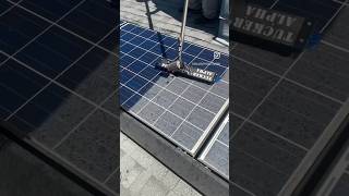 solar panel water cleaning system in india installation solar solarpower soldering shortsvide [upl. by Gittel]