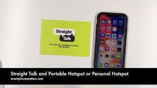 Straight Talk and Portable Hotspot or Personal Hotspot [upl. by Onateag]