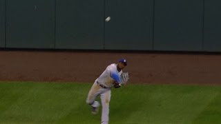 Puig makes a great throw to get Story [upl. by Rolyab590]