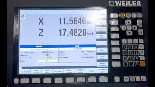 Weiler E Series CNC Lathe  Controller Overview [upl. by Ahtelahs]