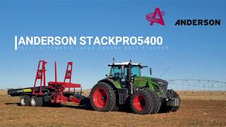 ANDERSON STACKPRO5400 Large Square Bale Stacker Texas USA Jan 2020 [upl. by Suoilenroc]