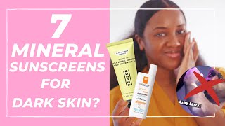 🚫👻 BEST Mineral Sunscreen for Darker Skin NO White Cast [upl. by Carmela671]