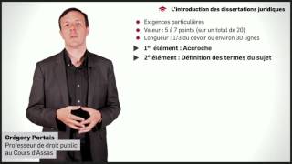 Lintroduction des dissertations juridiques Droit constitutionnel [upl. by Irvine]