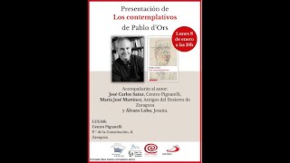 Presentación de los contemplativos de Pablo d´Ors [upl. by Faustine]