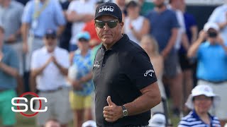 Phil Mickelson leads the 2021 PGA Championship after Round 3  SportsCenter [upl. by Dias767]