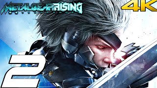 METAL GEAR RISING REVENGEANCE  Gameplay Walkthrough Part 2  Sewers amp Grad Boss Fight 4K 60FPS [upl. by Neelasor]