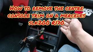 How to remove the dashboard trim plastics on a Mercedes SLK200 R170 [upl. by Fachini723]