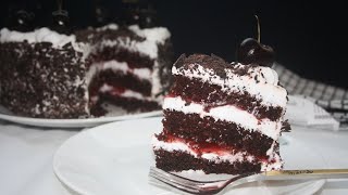 Black Forest Cake  Perfect Black Forest Cake  Classic Black Forest Cake [upl. by Atnauqahs]