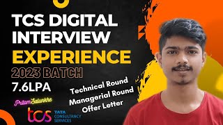 TCS DIGITAL Interview Experience  2023  PritamSalunkhe [upl. by Larina730]