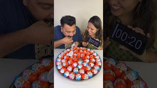 10 SECONDS KINDER JOY EATING CHALLENGE😱 EAT amp WIN CASH PRIZE😍🤑🔥 shorts eating foodchallenge [upl. by Eerihs]