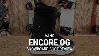 Vans Encore OG 2019 Womens Snowboard Boot Review  Tactics [upl. by Rondi]