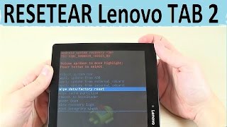 Como resetear un tablet Lenovo TAB 2 A1030 [upl. by Hercules622]