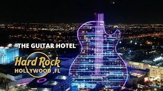 THE GUITAR HOTEL LIGHT SHOW HARD ROCK HOLLYWOOD FLORIDA [upl. by Richardson517]