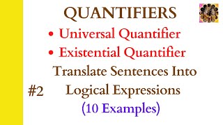 2 Quantifiers in discrete Mathematics  Universal Quantifiers Existential Quantifiers quantifiers [upl. by Tabor338]