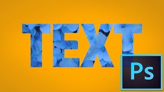 How to Mask Text on Photoshop [upl. by Hesper]