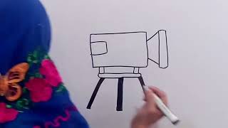 How to draw video camera  draw video camera  video camera [upl. by Karia829]